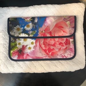Ted Baker floral clutch with snap